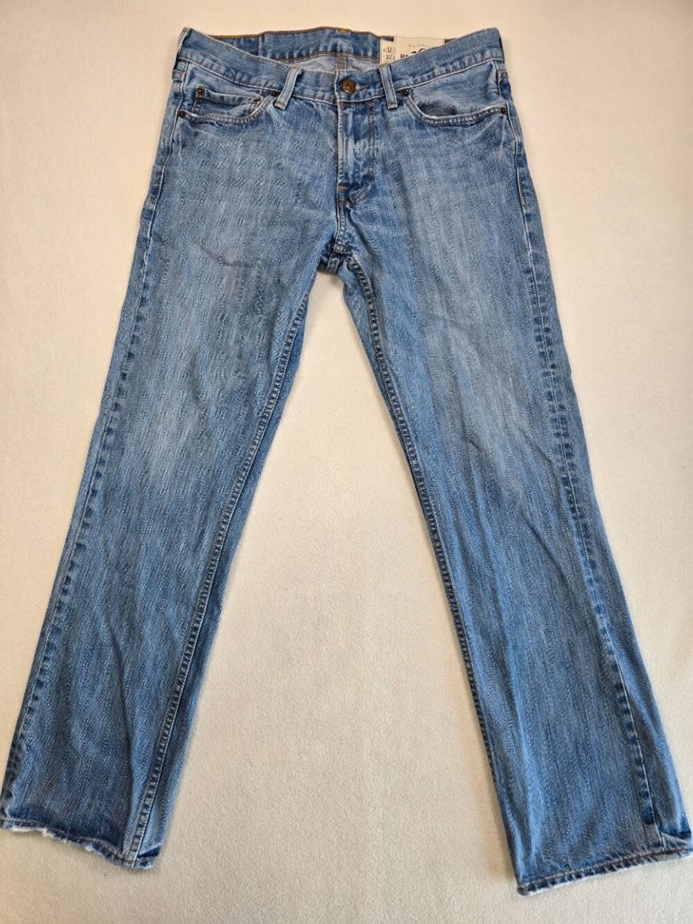 Hollister Mens W32 L32 Straight Leg Blue Jeans
